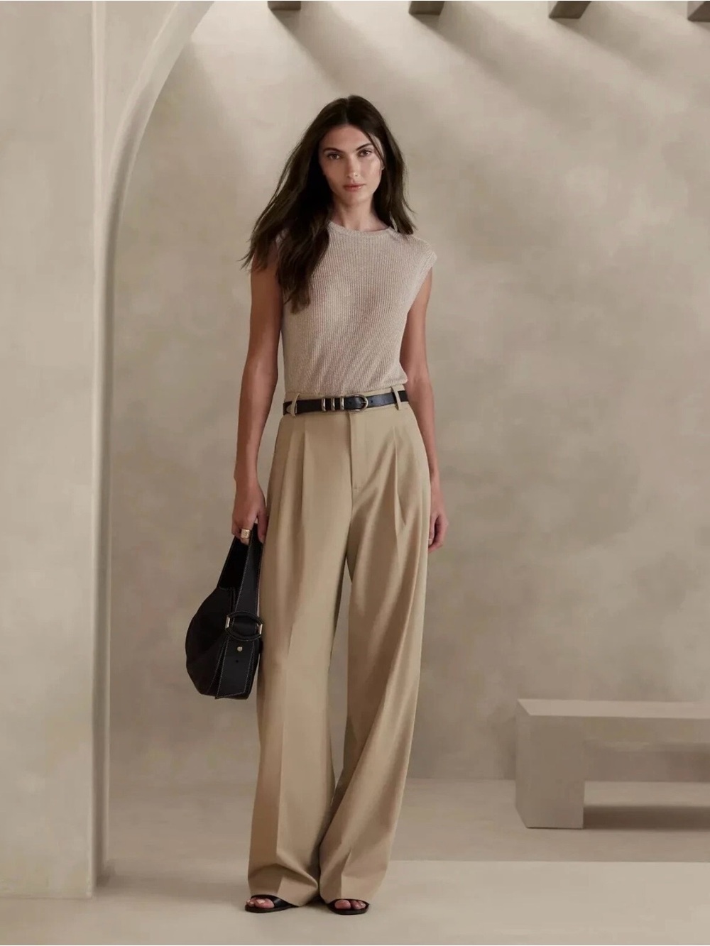 Banana Republic - Wide-Leg Italian Wool Pant